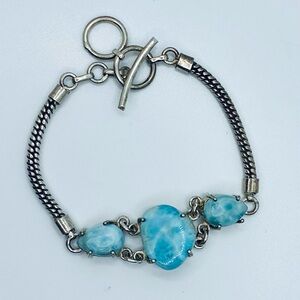 Larimar Healing Feminine Energy & Communication Bracelet
